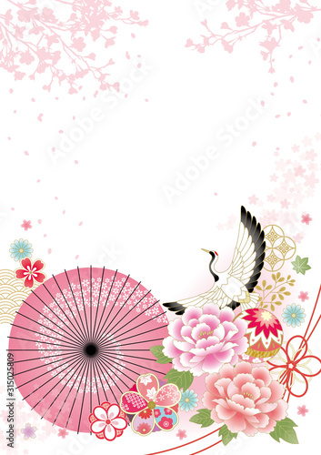 豪華な振袖のような和柄白 Background Wall Mural Backgrou まるまる