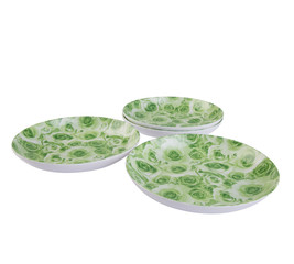 plate or hand painted plate on a background new.