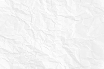 Paper texture Crumpled White.Top view.