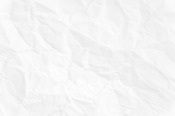 Paper texture Crumpled White.Top view.