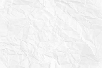 Paper texture Crumpled White.Top view.
