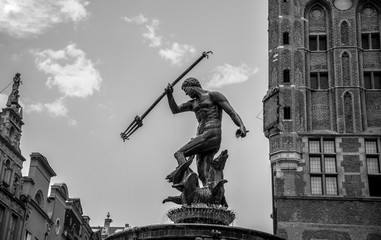 Neptune Fountain in the Long Market. Gdansk, Poland © Olivia