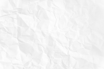 Paper texture Crumpled White.Top view.