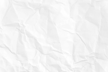 Paper texture Crumpled White.Top view.