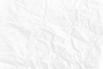 Paper texture Crumpled White.Top view.
