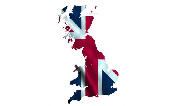 Airplane Around England Map
