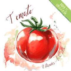 Organic health food for vegetarians and health care. Tomato