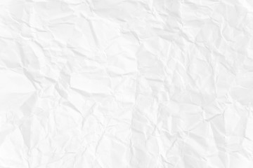 Paper texture Crumpled White.Top view.