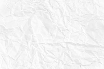 Paper texture Crumpled White.Top view.