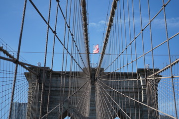 Bandera EEUU puente de brookly