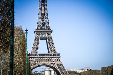 Fototapeta na wymiar close up view of the eifel tour in Paris