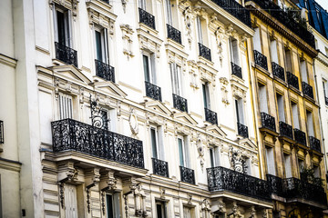 Fototapeta na wymiar parisian streets close up view