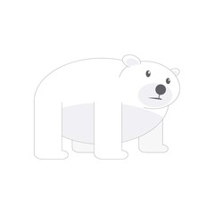 Illustration of Polar Bear vector, international Polar Bear day