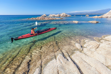 Kayak en méditérrannée