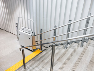 Disability stairs lift facility indoor building Wheelchair elevator