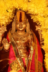 God Venkateswara , decorated for pooja