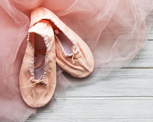 Child's ballet slippers