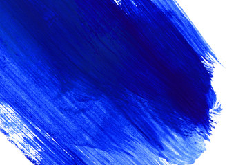 Bright blue and white drawn paint background