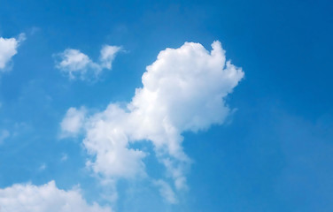 Bright skies and clouds with cute dog-like images