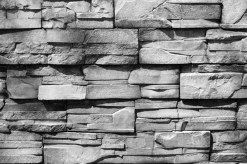 Monochrome stone wall
