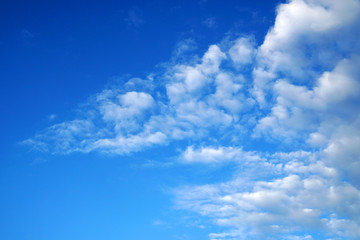 Naklejka na ściany i meble Blue Nature - Cloud blue Sky - summer season - backdrop Texture Background