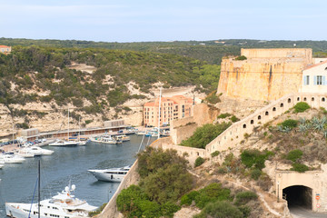 Fototapeta na wymiar Bonifacio on island Corsica