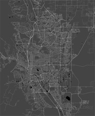 map of the city of Colorado Springs, USA