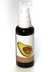  Avocado Oil Vitamins Natural product. Bottle. The medicine. Health. Cosmetics. Leather. Hair.