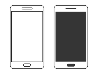 Set of Smartphone icons isolated - vector