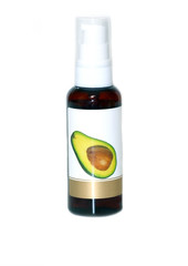  Avocado Oil Vitamins Natural product. Bottle. The medicine. Health. Cosmetics. Leather. Hair.