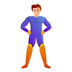 Superhero icon. Cartoon of superhero vector icon for web design isolated on white background