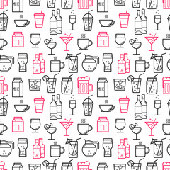 Set of drink and beverage icons