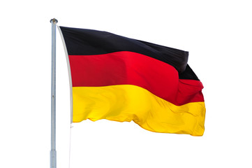 Germany national flag, waved in the wind