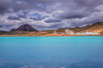 Myvatn Geothermal Area in Reykjahlid village, Iceland