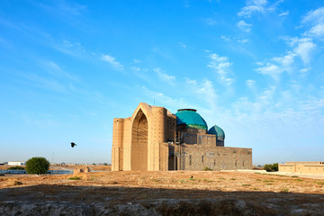 Mausoleum of Khoja Ahmed Yasawi  in the city of Turkestan. UNESCO world heritage site.  Kazakhstan.  