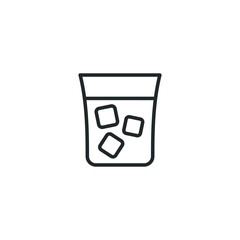 Cocktail icon template color editable. Cocktail symbol vector sign isolated on white background illustration for graphic and web design.