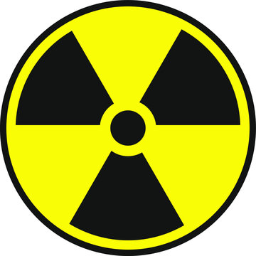 Radiation Sign. Nuclear symbol. Vector
