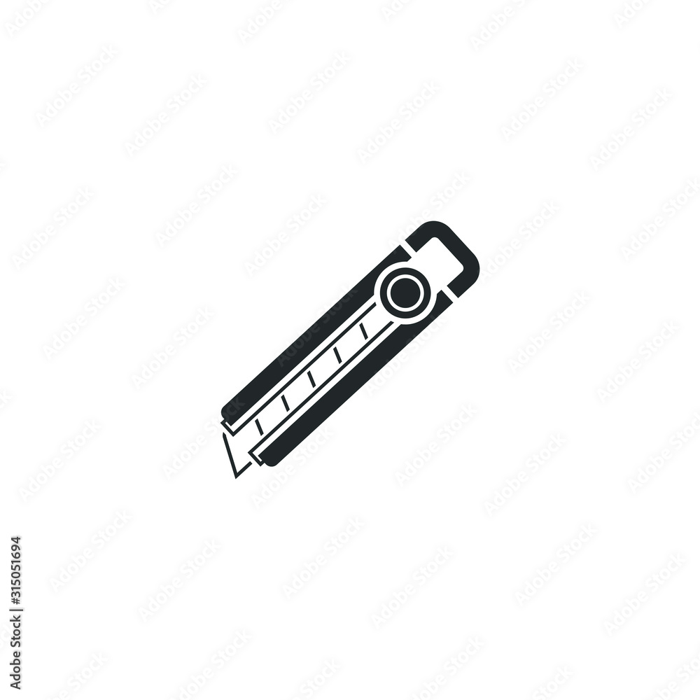 Aufkleber cutter icon template color editable. working tools, construction and manufacturing symbol vector sig