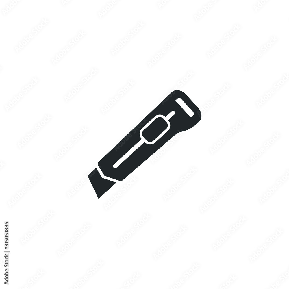 Aufkleber cutter icon template color editable. working tools, construction and manufacturing symbol vector sig