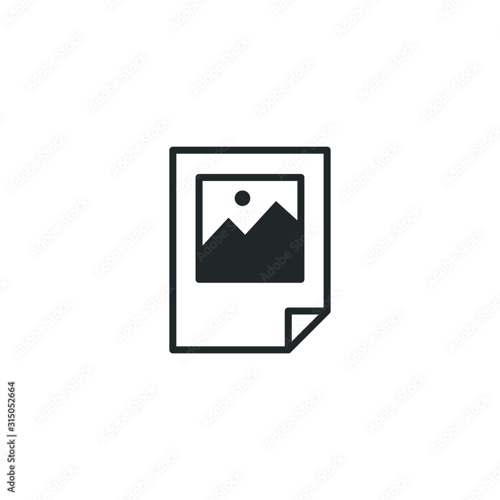 Poster flyer icon template color editable. brochure symbol vector sign isolated on white background illustration for graphic and web design.