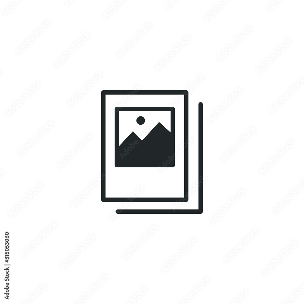 Poster flyer icon template color editable. brochure symbol vector sign isolated on white background illustr