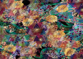 abstract floral pattern texture design