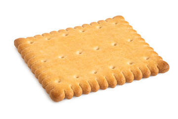 Butter biscuits on white.