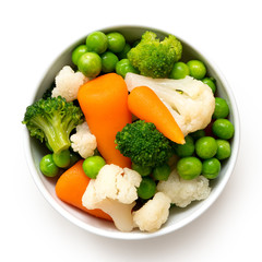 Mixed vegetables in bowl.