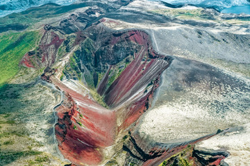 Der Vulkan Mount Tarawera im Distrikt Rotorua Lakes der Region Bay of Plenty auf der Nordinsel von...