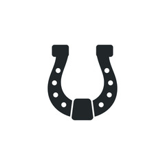 Horseshoe icon template color editable. Horseshoe symbol vector sign isolated on white background illustration for graphic and web design.