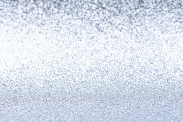 silver glitter texture with copy space