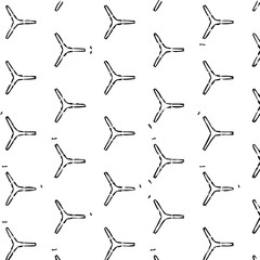 Seamless pattern in ornamental style. Geometric desing texture for gift.