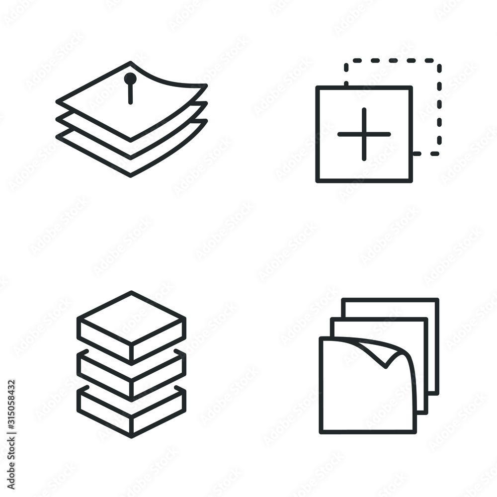 Poster Layers icon template color editable. Layers symbol vector sign isolated on white background illustration for graphic and web design.