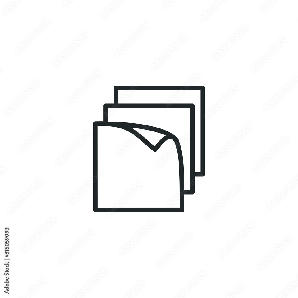 Poster layers icon template color editable. layers symbol vector sign isolated on white background illustra